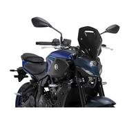 Puig 22413N New Generation Touring, pantalla deportiva fabricada en acrílico con diseño aerodinámico inspirado en aviones de combate, soportes metálicos y homologación TÜV, Negro