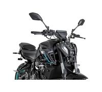 Puig 22459N Alerones D12, aerodinámicos de doble ala diseñados para maximizar estabilidad, downforce, control y rendimiento en conducción deportiva sin taladrar la motocicleta, Negro