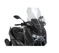 Puig 22544W Pantalla Touring, fabricada en acrílico de 4 mm con diseño aerodinámico probado en túnel de viento, compatible con paramanos, homologación TÜV y montaje fácil, Transparente