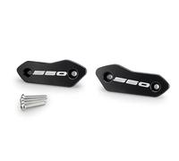 Puig 22568N Tapas retrovisores de aluminio mecanizado, acabado anodizado, diseño discreto y específico para uso en circuito tras retirar retrovisores, Negro