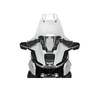 Puig 22646W Cúpula Touring con visera alta y aerodinámica en acrílico de alto impacto con visera regulable que mejora protección y confort en conducción, Transparente