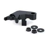 Puig 22722N Herraje maneta embrague en aluminio Ergal 7075 mecanizado CNC con anodizado negro de alta precisión y ajuste exacto para manetas Puig y soporte original, Negro.