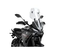 Puig 22767W Cúpula Touring con visera alta y aerodinámica en acrílico de alto impacto con visera regulable que mejora protección y confort en conducción, Transparente