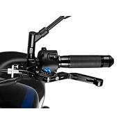 PUIG 24NNA Maneta embrague 3.0. abatible negra extensible negro con selector Azul