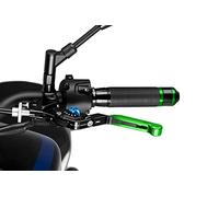 PUIG 24NNV Maneta embrague 3.0. abatible negra extensible negro con selector Verde