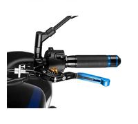 PUIG 24ONT Maneta embrague 3.0. abatible negra extensible oro con selector Naranja