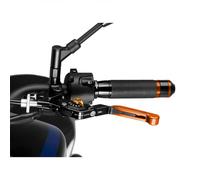 PUIG 24TNO Maneta embrague 3.0. abatible negra extensible naranja con selector Oro