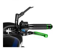 PUIG 24VNA Maneta embrague 3.0. abatible negra extensible verde con selector Azul