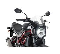 PARABRISAS SEMICARENADO PUIG PARA SUZUKI SV650 16-24 NEGRO-NEGRO