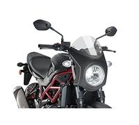 Puig 3170H Semicarenado Retro para Moto Que Mejora la protección Frontal y aporta una estética clásica con diseño aerodinámico Funcional, Ahumado