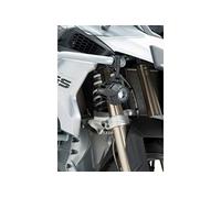 Puig 3489N Faros Auxiliares Beam para instalación en defensas de motocicleta y mejor visibilidad en condiciones adversas Negro