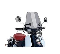 Puig 3491H Urban carenabris para Scooter de Mayor Altura con protección aerodinámica optimizada para Uso Urbano, Ahumado