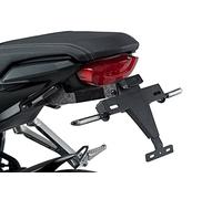 Puig 3527N Soporte Portamatrículas Soporte portamatrícula de Acero y Poliamida con inclinación Regulable, Sistema de fijación Seguro y diseño Deportivo, Negro