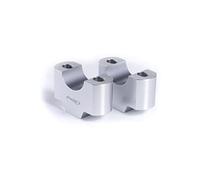 Puig 3672P Torretas elevadoras de manillar mecanizadas en aluminio anodizado con diseño Hi-Tech para mejorar ergonomía y control de conducción, Plata