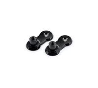 Puig 3839N Juego Desplazador Estriberas Regulables 40mm Negro