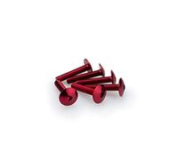 Puig 3995R Blister 6 Tornillos, Abombado, M6, 30 mm, Color Rojo