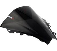 Puig 4059F Cúpula Racing y aerodinámica en acrílico de 3 mm con doble altura que mejora protección del casco y estabilidad a alta velocidad, Ahumado Oscuro