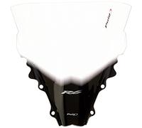 Puig 4059W Cúpula Racing y aerodinámica en acrílico de 3 mm con doble altura que mejora protección del casco y estabilidad a alta velocidad, Transparente