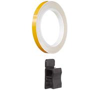 Puig 4542O Tiras en arco adhesivas en PVC de alta resistencia con diseño ancho y acabado duradero para personalización de llantas, Oro