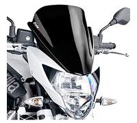 Puig 5249N Cúpula Z-Racing aerodinámica y deportiva en acrílico de 3 mm con doble altura y canales laterales que mejoran protección y estabilidad, Negro