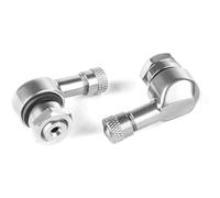 Puig 5591P Válvulas de rueda en aluminio mecanizado anodizado con diseño funcional para facilitar el inflado y personalizar la estética, Plata