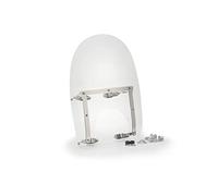 Puig 5939W Carenabrises para Motos Custom en metacrilato de 4 mm con diseño aerodinámico Envolvente, Alta protección Frontal y fijación Estable de Cuatro Puntos, Transparente