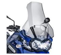 Puig 6000H Cúpula Touring Alta y aerodinámica en acrílico CN de 4 mm con Perfil Redondeado, Zona Superior Plana y deflectores Que mejoran protección, Ahumado