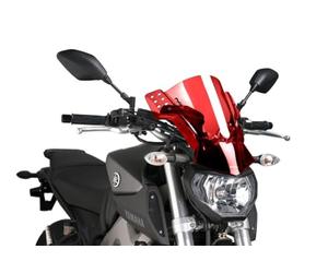 Puig 6894R Carenabrises para Faros no Redondos Accesorio específico, Rojo