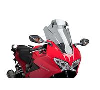 Puig 7008H Cúpula Touring con visera alta y aerodinámica en acrílico de alto impacto con visera regulable que mejora protección y confort en conducción, Ahumado