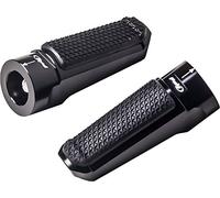 Puig 7318N Estriberas adaptadores de piloto mecanizados en aluminio con acabado anodizado y regulación milimétrica para montaje preciso, Negro