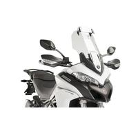 Puig 7624W Cúpula Touring con visera alta y aerodinámica en acrílico de alto impacto con visera regulable que mejora protección y confort en conducción, Transparente
