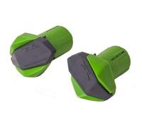 Puig 7711V Protectores de Motor R12 con topes de nylon y goma protectora para máxima seguridad y protección integral del chasis, Verde