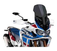 Puig 8905H Cúpula Touring Alta y aerodinámica en acrílico CN de 4 mm con Perfil Redondeado, Zona Superior Plana y deflectores Que mejoran protección, Ahumado
