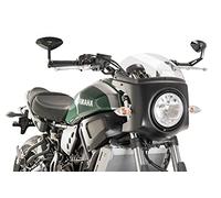 Puig 8933W Semicarenado Retro para Moto Que Mejora la protección Frontal y aporta una estética clásica con diseño aerodinámico Funcional, Transparente