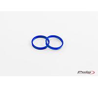 Puig 9170A Contrapesos Manillar Cortos Con Aro en aluminio mecanizado para reducción de vibraciones y personalización, Azul