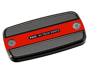 Puig 9262R Tapa depósito liquido de freno y embrague resistente, Rojo