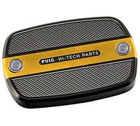 Puig 9269O Tapa depósito liquido de freno y embrague mecanizada en aluminio anodizado con diseño Hi-Tech para protección y estética, Oro