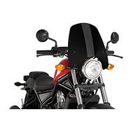 Puig 9462N New Generation Touring Touring y aerodinámica en acrílico de 3 mm con Toma de Aire Central Que Mejora protección y Reduce turbulencias, Negro