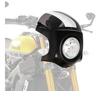 Puig 9516H Semicarenado Retro para Moto Que Mejora la protección Frontal y aporta una estética clásica con diseño aerodinámico Funcional, Ahumado