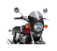 Puig Semicarenado Retro Carcasa Negro Mate 9553H