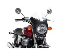 Puig 9553W Semicarenado Retro para Moto Que Mejora la protección Frontal y aporta una estética clásica con diseño aerodinámico Funcional, Transparente