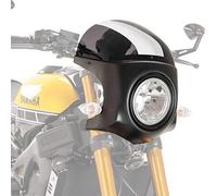 Puig 9554F Semicarenado Retro para Moto Que Mejora la protección Frontal y aporta una estética clásica con diseño aerodinámico Funcional, Ahumado Oscuro