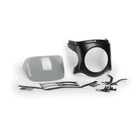 Puig 9554H Semicarenado Retro para Moto Que Mejora la protección Frontal y aporta una estética clásica con diseño aerodinámico Funcional, Ahumado