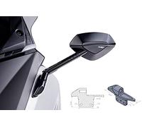 Puig 9573N Retrovisores a Varilla con diseño aerodinámico y espejo convexo antirreflejante para alta visibilidad y ajuste preciso, Negro