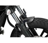 Puig 9673N Guardabarros Delantero de Aluminio fresado ABS, Negro