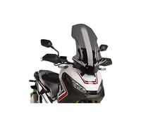 Puig 9709F Cúpula Touring Alta y aerodinámica en acrílico CN de 4 mm con Perfil Redondeado, Zona Superior Plana y deflectores Que mejoran protección, Ahumado Oscuro