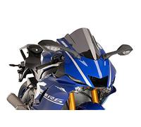 Puig 9723F Cúpula Z-Racing aerodinámica y deportiva en acrílico de 3 mm con doble altura y canales laterales que mejoran protección y estabilidad, Ahumado Oscuro