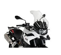Puig 9770W Cúpula Touring Plus Extra Alta y aerodinámica en acrílico de Alto Impacto con Perfil Redondeado Que maximiza protección y Confort en Ruta, Transparente