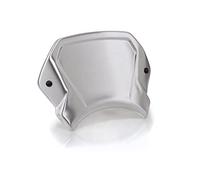 Puig 9800P Placa Frontal ALU Ligero con función Paravientos y portanúmeros para Estilo Deportivo y protección, Plata