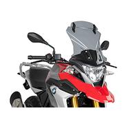 Puig 9880H Cúpula Touring con Visera Alta y aerodinámica en acrílico de Alto Impacto con Visera Regulable Que Mejora protección y Confort en conducción, Ahumado